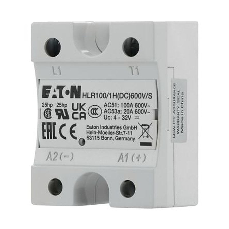 Eaton HLR Series Solid State Relay, 100 A Load, Chassis Mount, 660 V ac Load, 32V dc Control