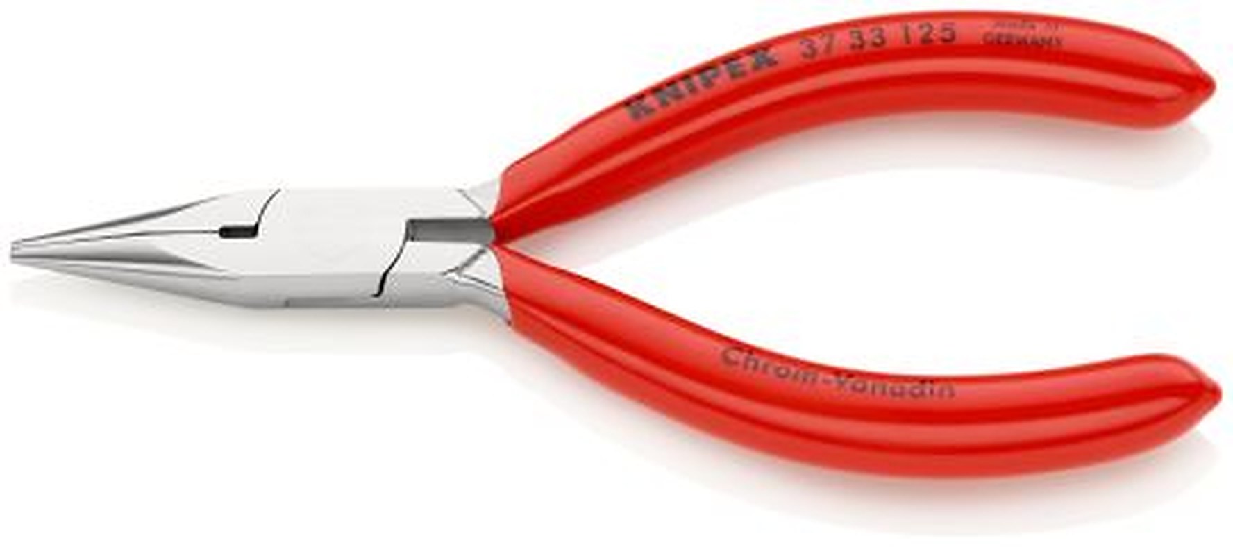 Knipex 37 33 125 1-Piece Flat Nose Plier Half Round, 125 mm Overall, 27mm Jaw