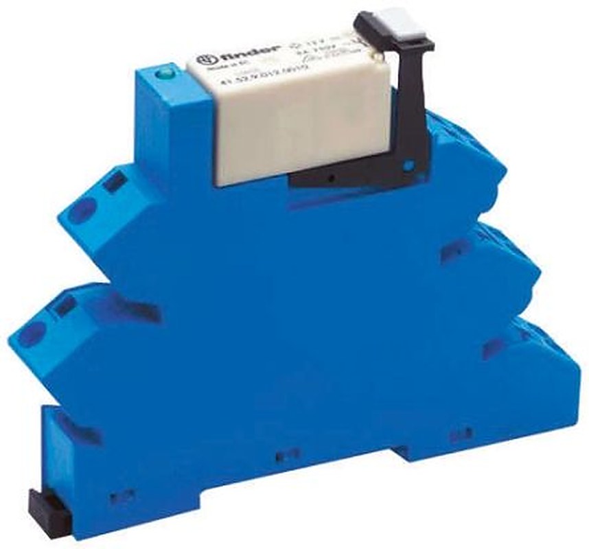 Finder 38 Series Interface Relay, DIN Rail, 24V ac/dc Coil, DPDT, 20mA