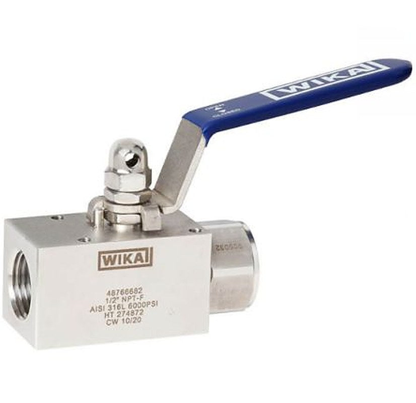 WIKA Stainless Steel Hydraulic Ball Valve, 38388359 G