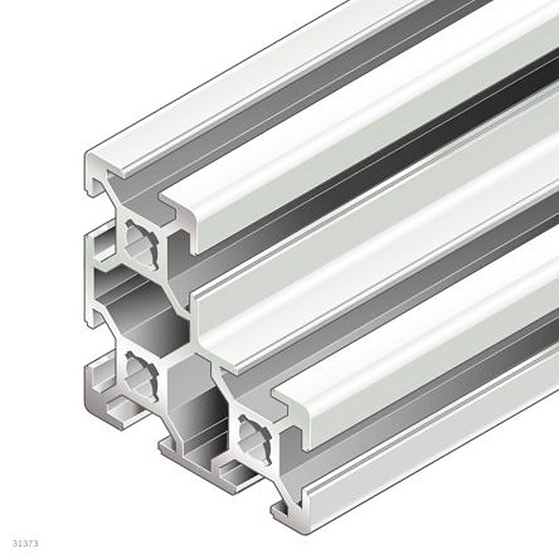 Bosch Rexroth Natural Aluminium Strut Profile 20 x 40 x 40 mm 6 mm Groove, 3000 mm Length, Series 38425