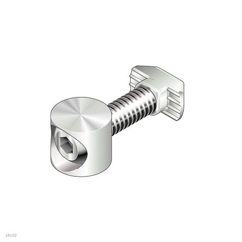 Bosch Rexroth D17 mm Bolt Connector, Connecting Component, Strut Profile D17 x 15, Groove Size 10 mm
