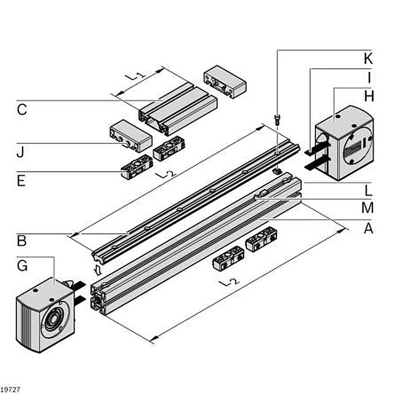 Bosch Rexroth M6 Belt Connector, Connecting Component