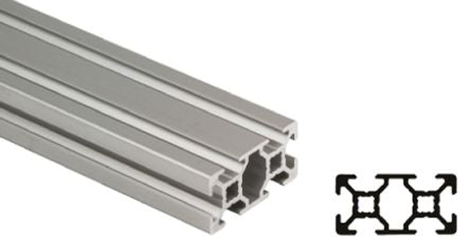 Bosch Rexroth Silver Aluminium Strut Profile 20 x 40 mm 6 mm Groove, 3000 mm Length, Series MGE 13.2