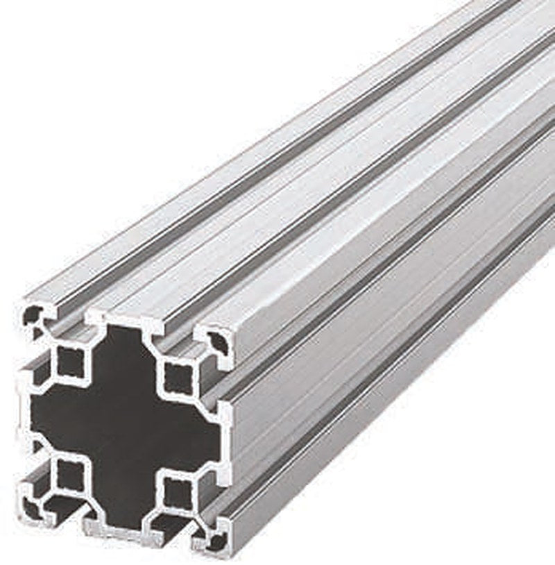 Bosch Rexroth Silver Aluminium Strut Profile 80 x 80 mm 10 mm Groove, 3000 mm Length, Series MGE 13.2