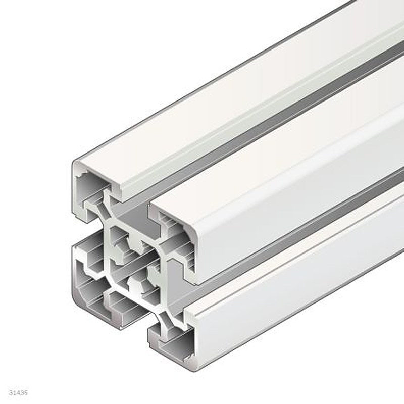 Bosch Rexroth Silver Aluminium Strut Profile 50 x 50 mm 10 mm Groove, 2000 mm Length, Series MGE 13.2