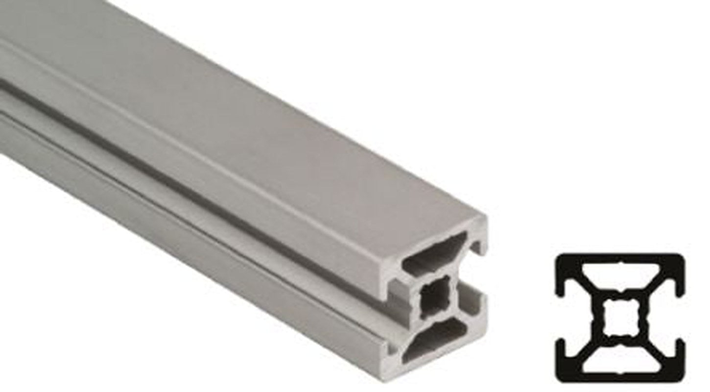 Bosch Rexroth Silver Aluminium Strut Profile 20 x 20 mm 6 mm Groove, 3000 mm Length, Series MGE 13.2