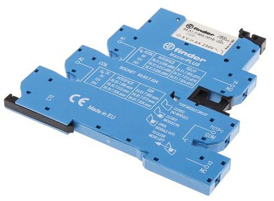 Finder 39 Series Interface Relay, DIN Rail, 6V ac/dc Coil, SPDT