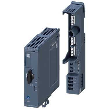 ET 200SP MS starter kit including 3RK 1308 motor starter 0.9 - 3 A, reversing starter, BaseUnit with infeed 24 V and 500 V, EMC distance module (blank module 15 mm)