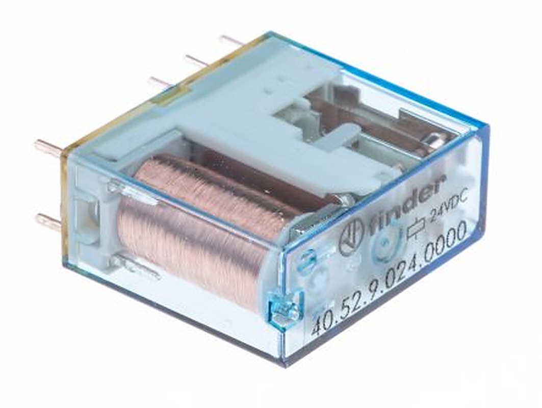 Finder PCB Power Relay, 24V dc Coil, 8A Switching Current, DPDT