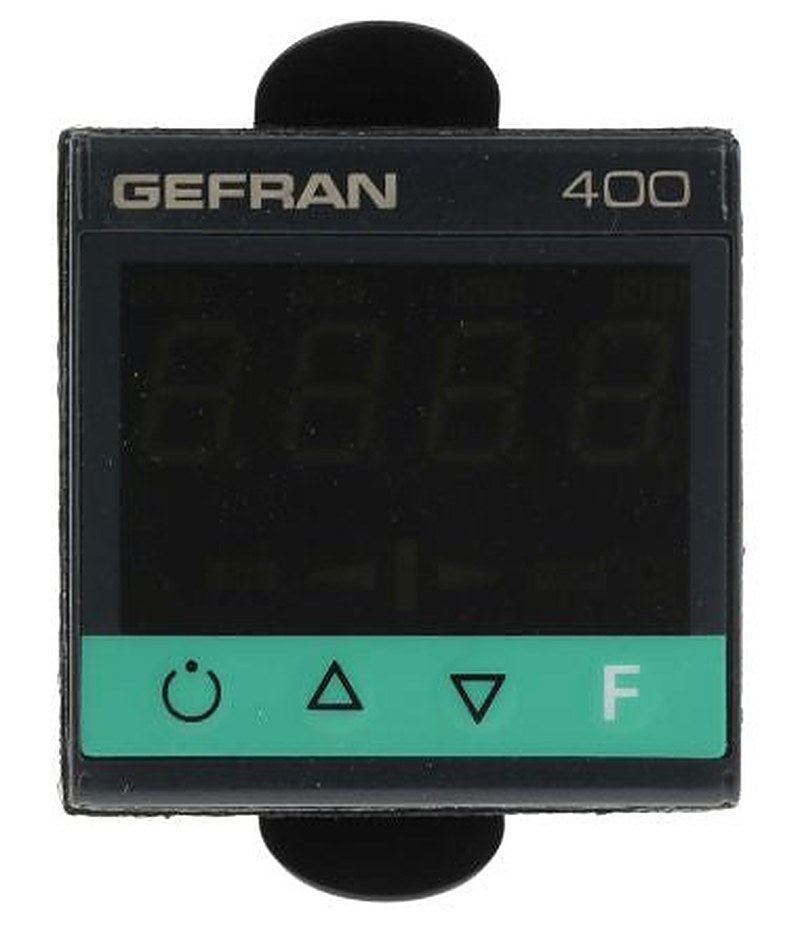 Gefran 400 DIN Rail PID Temperature Controller 8 Input, 2 Output Relay, Logic 27V On-Off