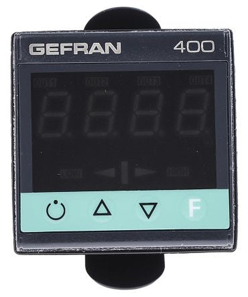 Gefran 400/401 DIN Rail PID Temperature Controller 1 Input, 2 Output Relay 240V ac On-Off
