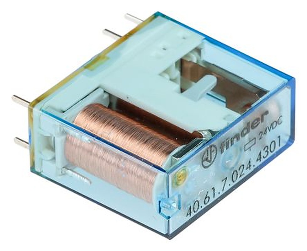 Finder PCB Power Relay Module, 24V dc Coil, 16A Switching Current, SPDT