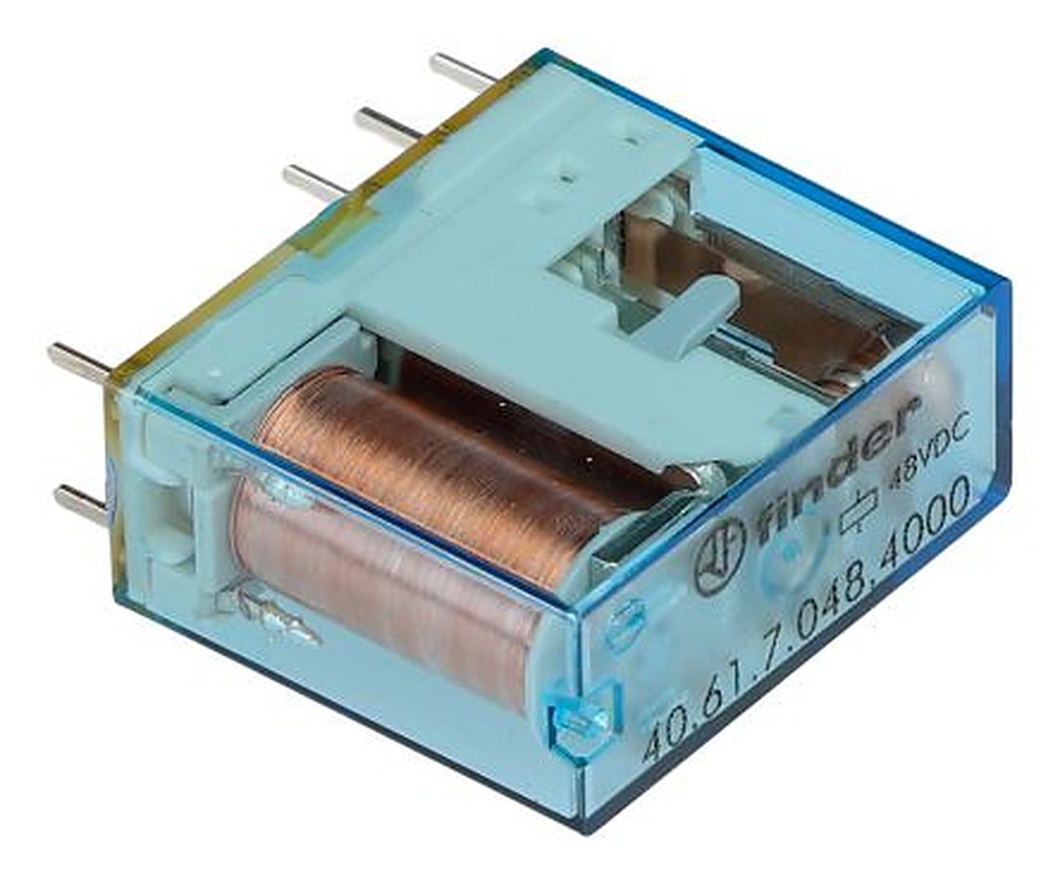 Finder PCB Power Relay, 48V dc Coil, 16A Switching Current, SPDT