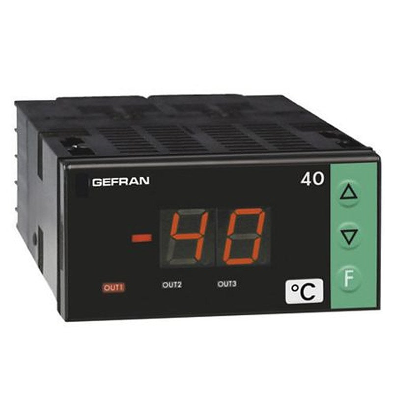 Gefran 40T LED Multi-Function Panel Meters for Temperature, Current, Voltage, 72 mm x 36 mm