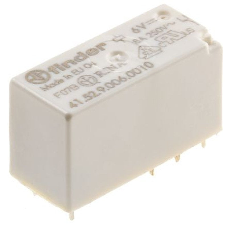 Finder PCB Power Relay, 6V dc Coil, 8A Switching Current, DPDT