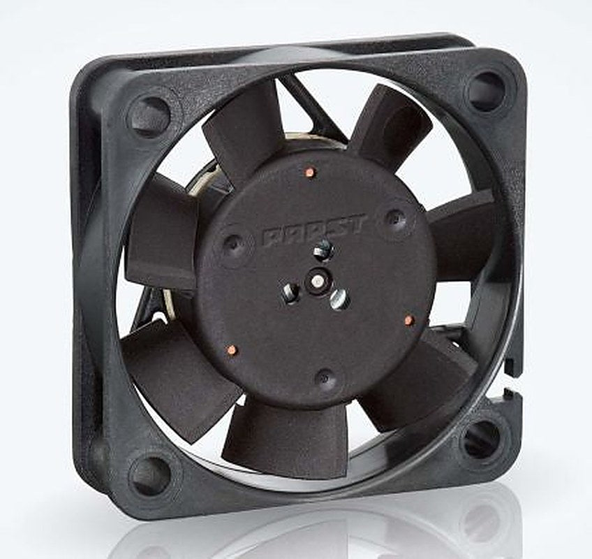 ebm-papst 400 F Series Axial Fan, 12V dc, 8 m³/h, 0.7 W, 58 mA Max, IP20 40 mm 40mm 10 mm