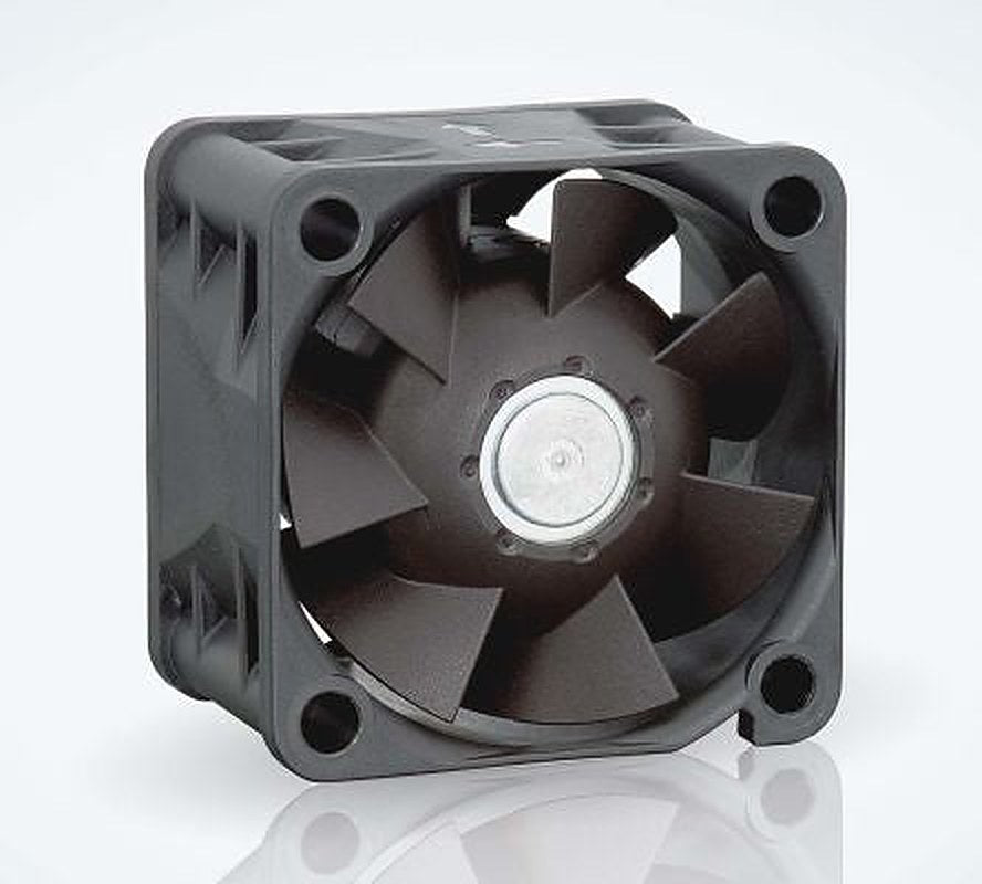 ebm-papst 420 J Series Axial Fan, 24V dc, 38 m³/h, 6.9 W, 0.12 A Max, IP20 40 mm 28mm 28 mm