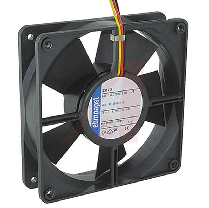 ebm-papst 4300 Series Axial Fan, 24V dc, 170 m³/h, 5 W, IP20 119 mm 119mm 32 mm