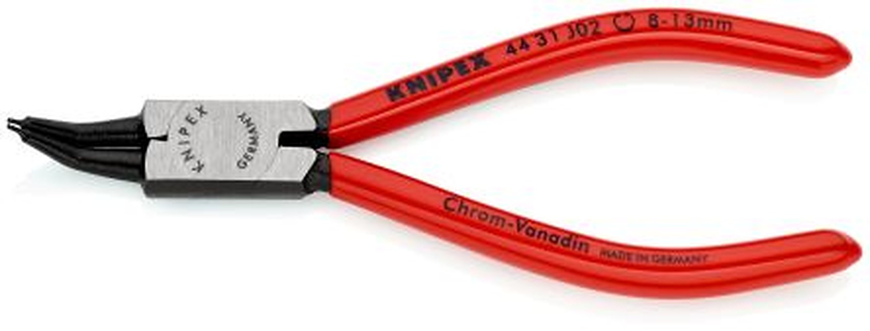 Knipex 44 31 J02 1-Piece Circlip Plier, 140mm Overall