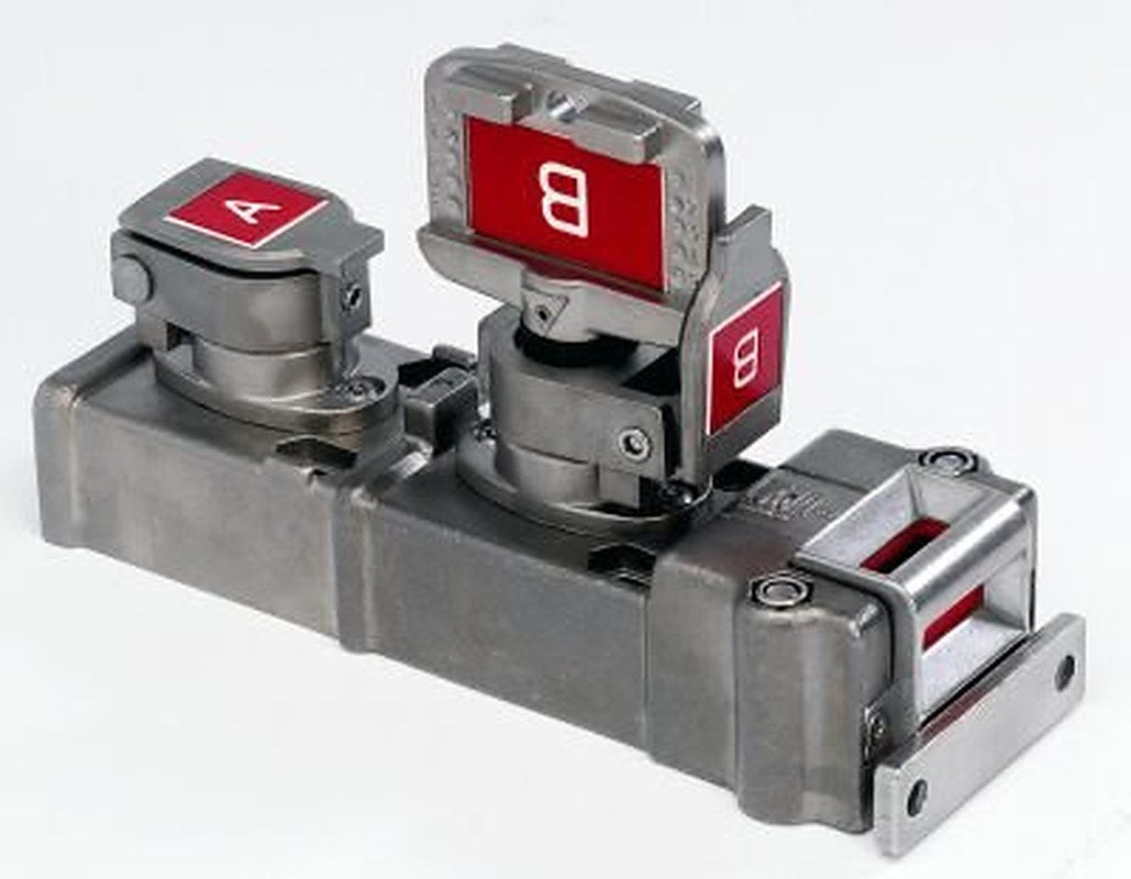 Trapped Key Interlock Switch, Slamlock, Standard Key Code Labeling, Solenoid, Dual Key, Primary Key Trapped to Release Actuator, Secondary Key Free