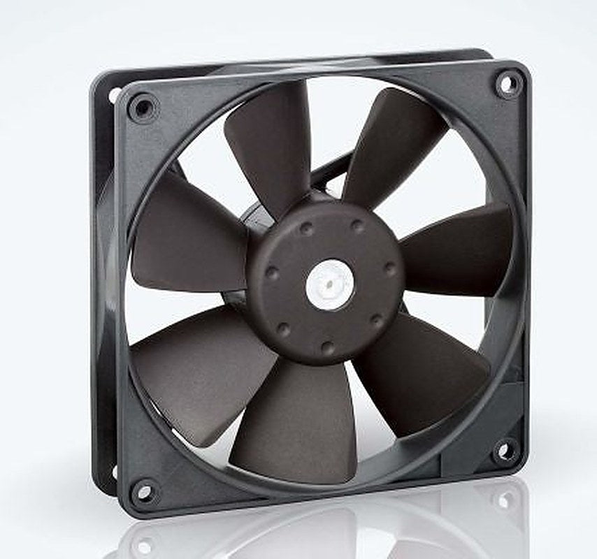 ebm-papst 4400 F Series Axial Fan, 24V dc, 170 m³/h, 5 W, 210 mA Max, IP20 119 mm 119mm 25 mm