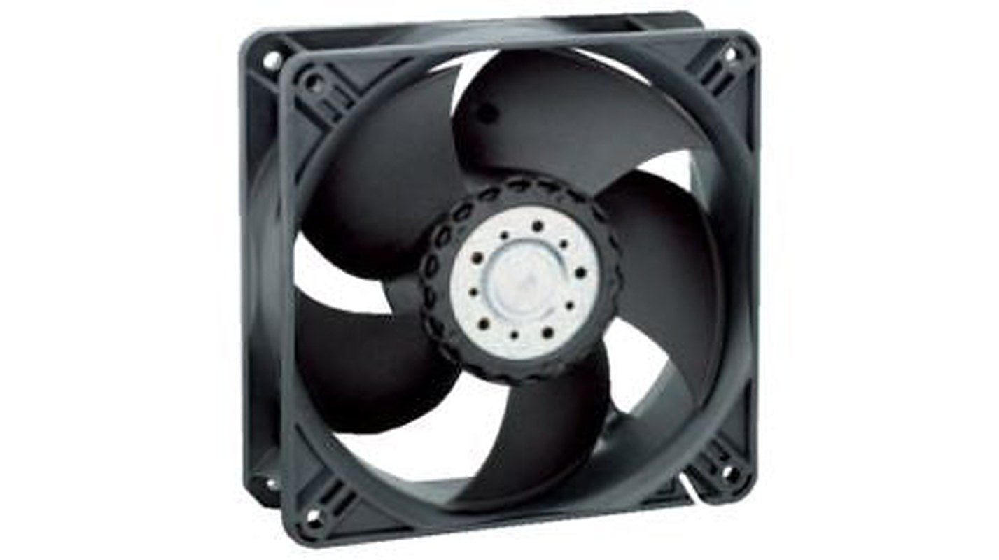 ebm-papst Axial Fan, 24V dc, 285 m³/h 119 mm 119mm 38 mm