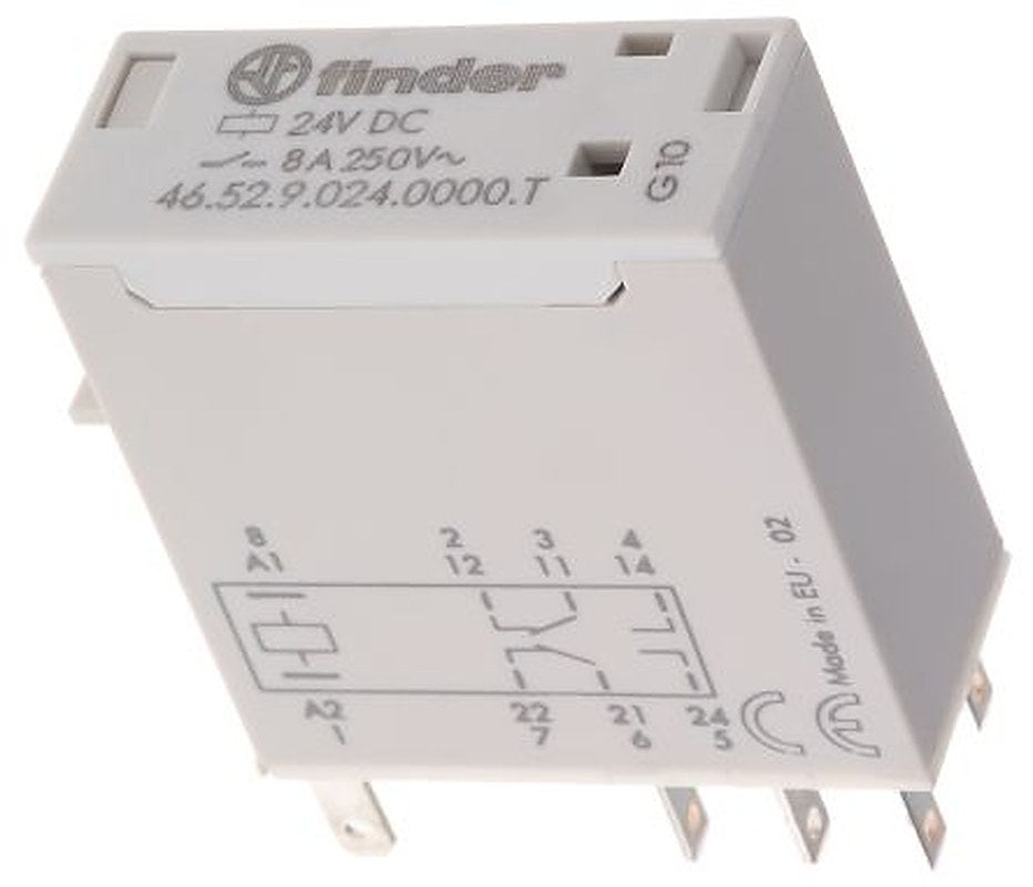 Finder Power Relay, 24V dc Coil, 8A Switching Current, DPDT