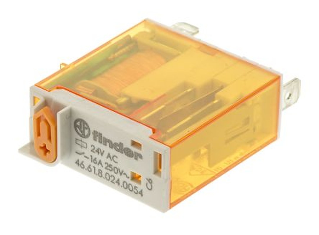 Finder PCB Power Relay, 24V ac Coil, 16A Switching Current, SPDT