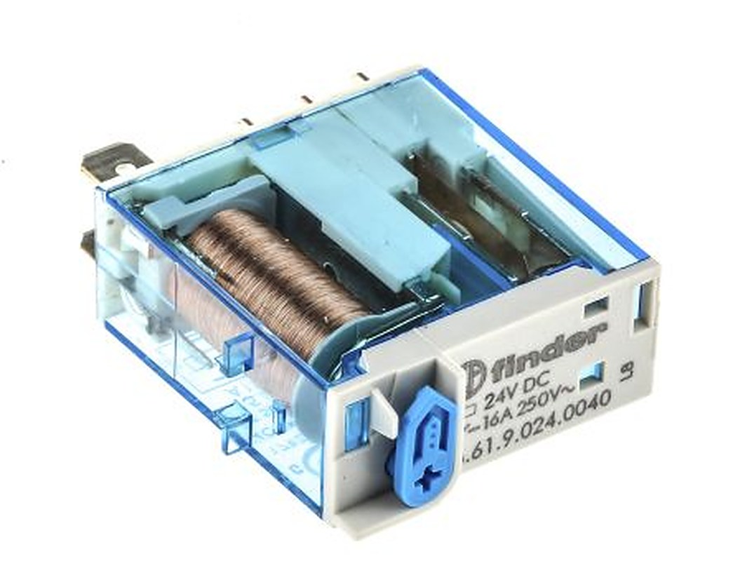 Finder Relay, 24V dc Coil, 16A Switching Current, SPDT