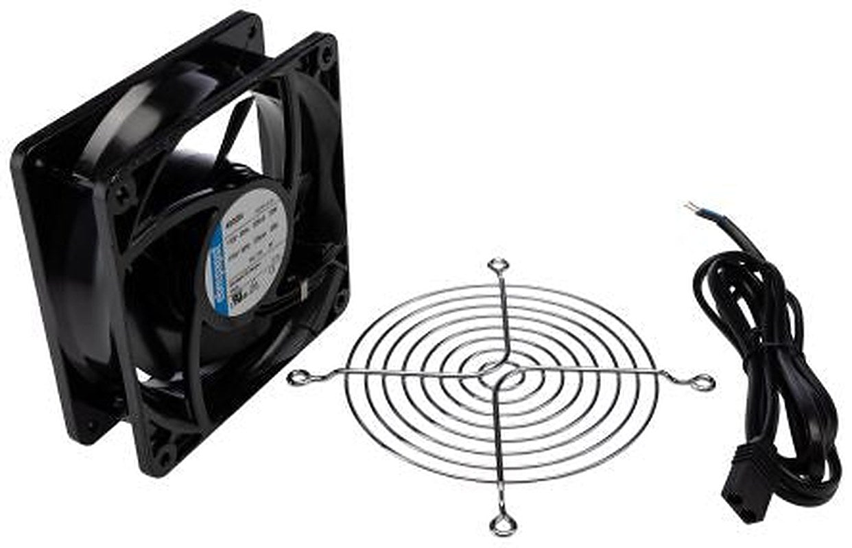 ebm-papst 4000 N Series Axial Fan Kit, 115V ac, 180 m³/h, 18 W, IP20 119 mm, 119mm, 38 mm