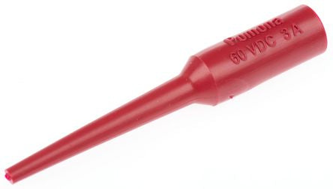 Fluke Red Test Connector Adapter With Brass, Copper contacts and Nickel, Gold Plated