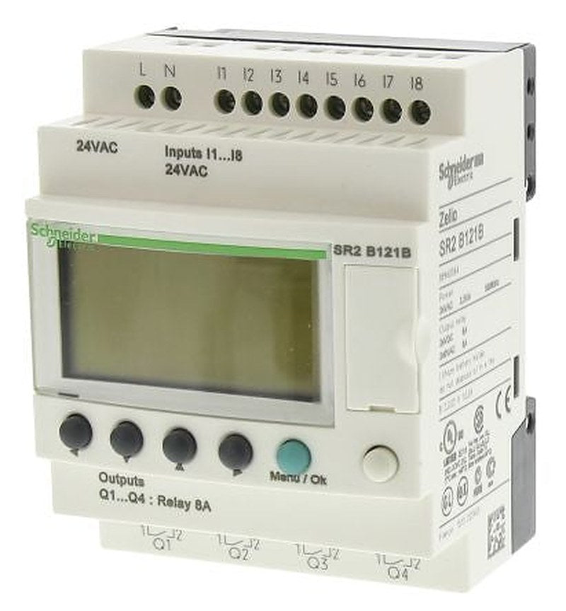 Schneider Electric Zelio Logic Series Logic Module, Relay Output, 8-Input, Discrete Input