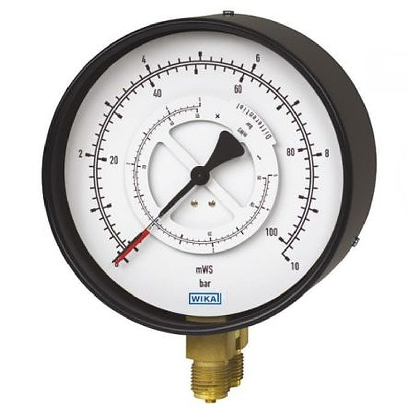WIKA G 1/2 Process Pressure Gauge, 100 mm, 10 bar