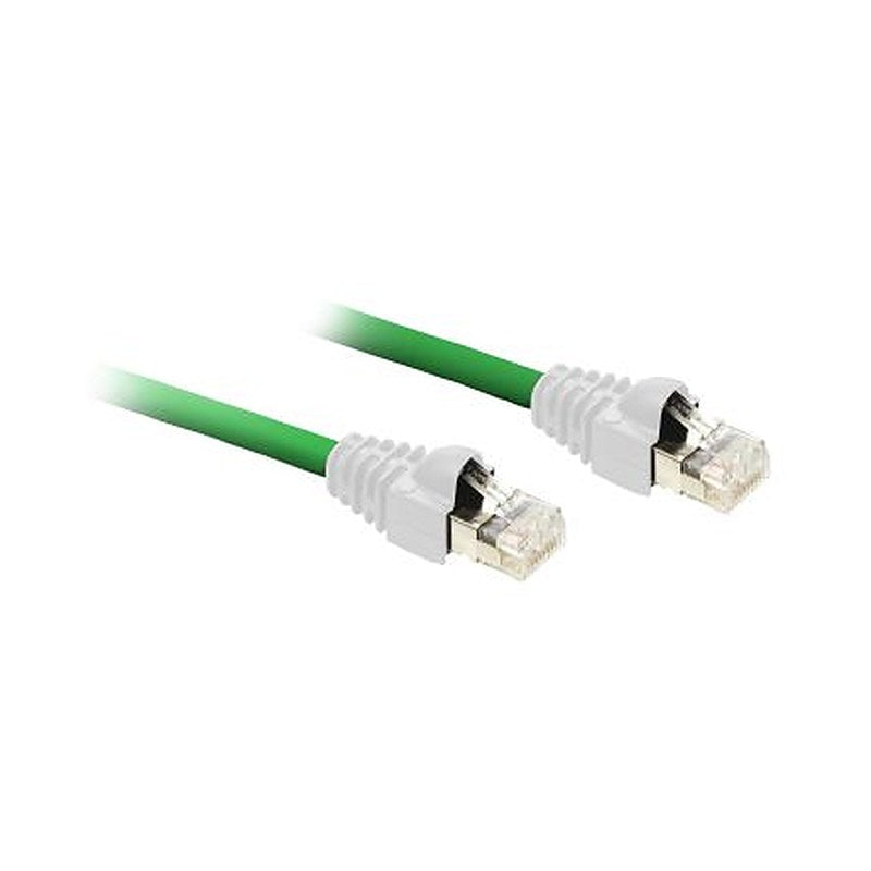 Schneider Electric RJ45, 12 m Thin Ethernet Cable, Green Screened