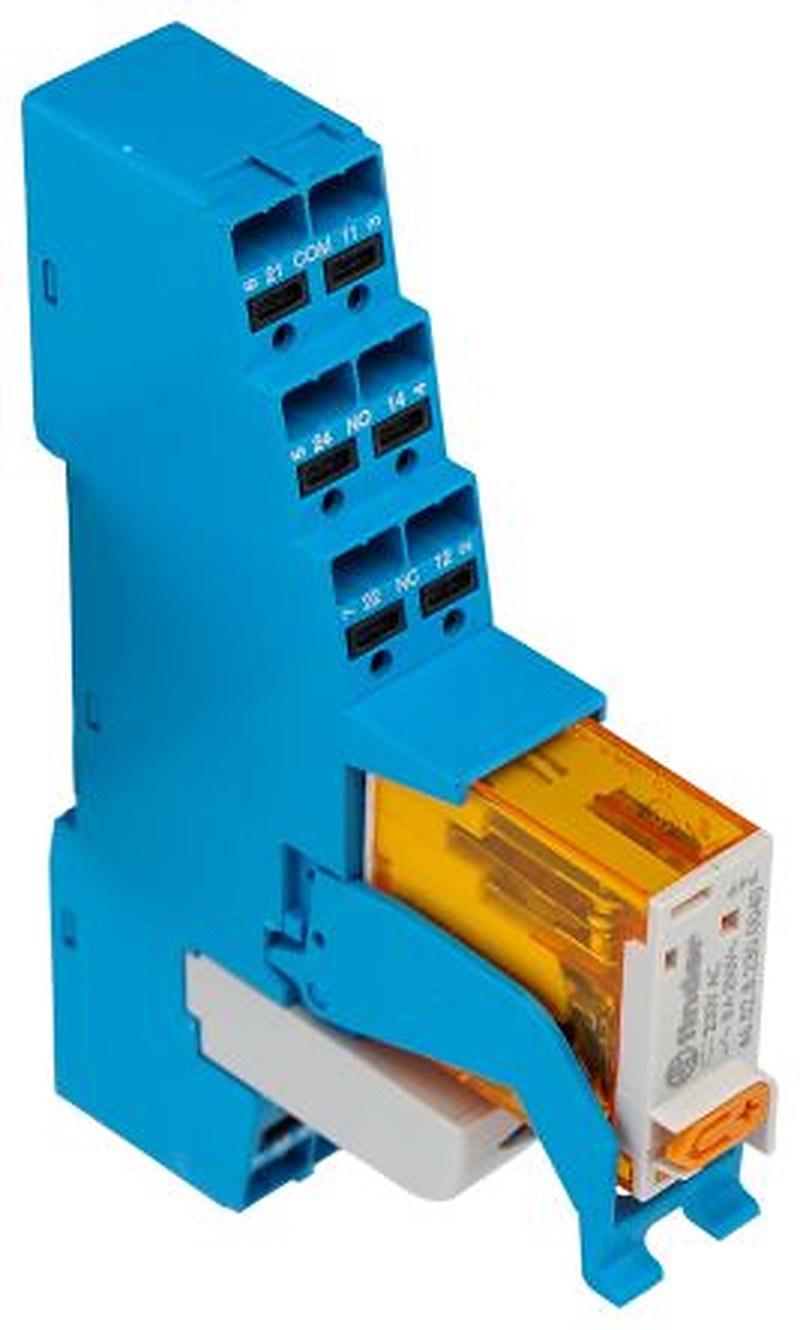 Finder 4C Series Interface Relay, DIN Rail, 230V ac Coil, DPDT-2 CO, 5mA
