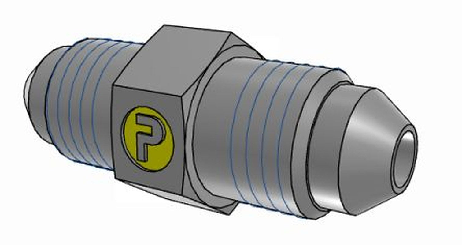 Parker 4HMTXS Hydraulic Fitting Male, 37 °, Steel, 0.44 in Hose ID