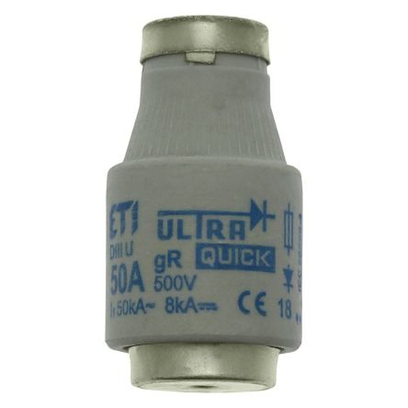 Eaton 50A D3 Bottle Fuse, gR, 500V