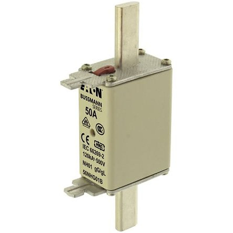Eaton 50A Centred Tag Fuse NH1 500V ac