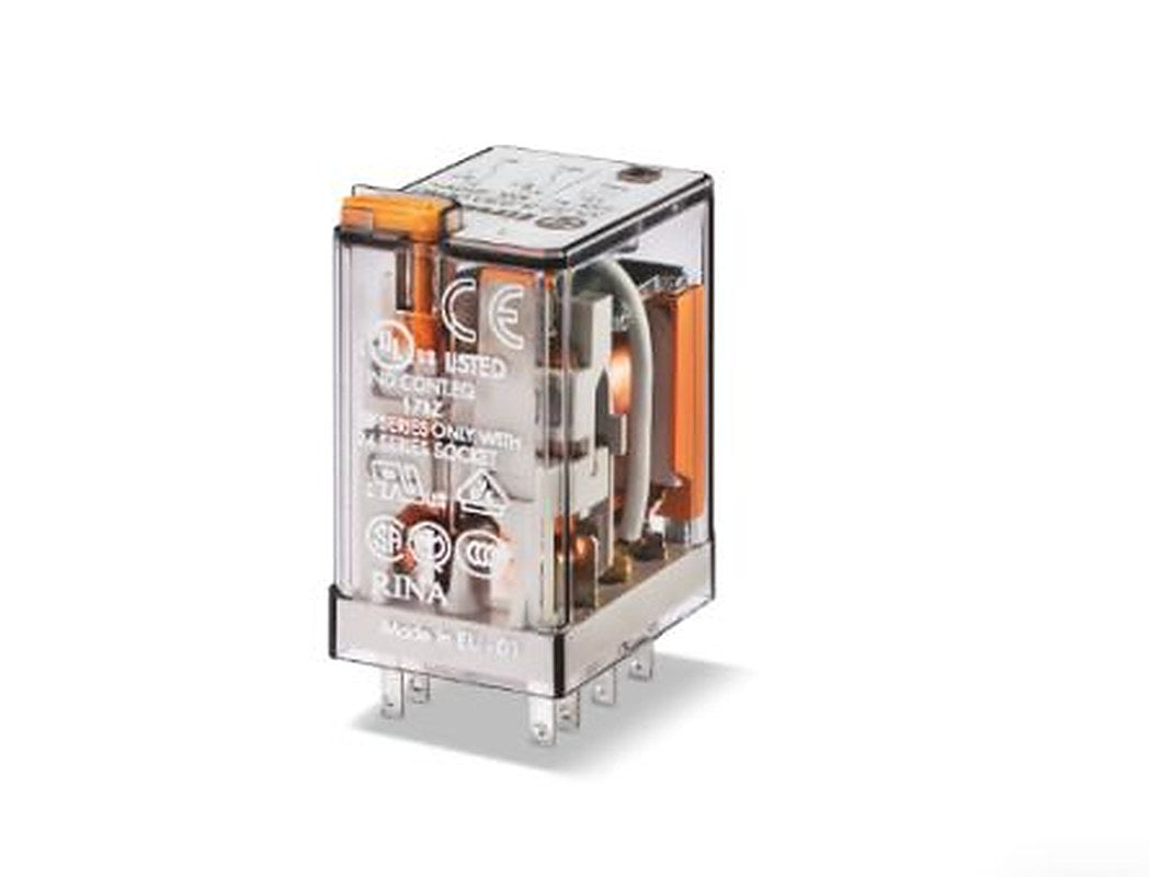 Finder Plug-in Relay, 24V ac Coil, 10A Switching Current