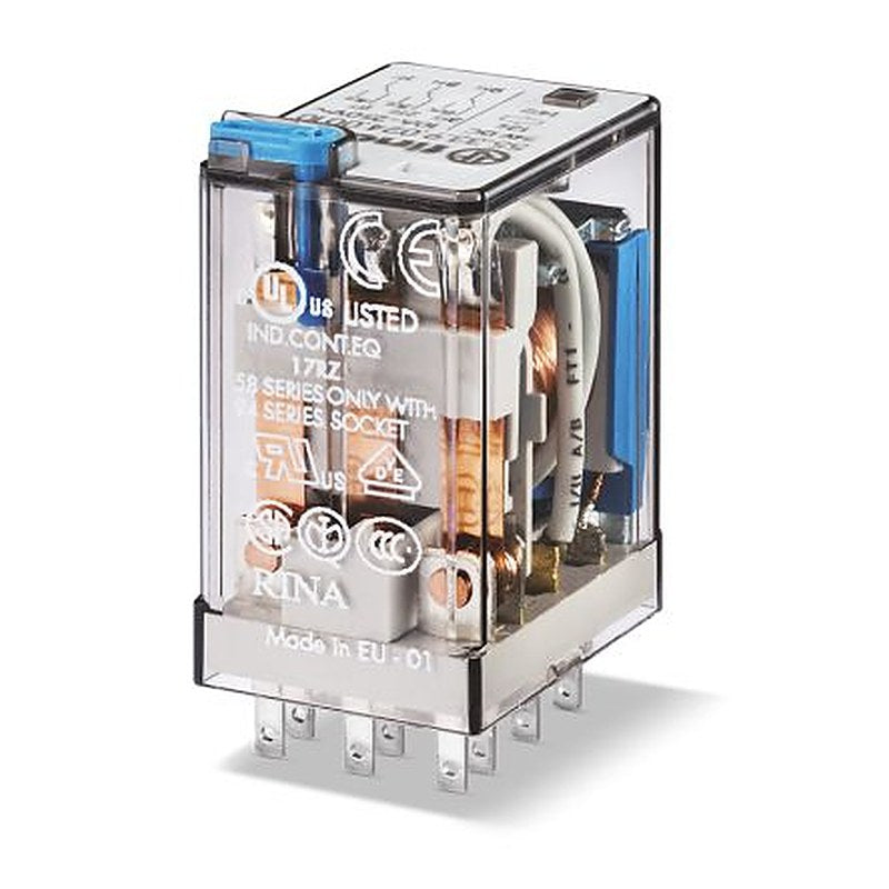 Finder Relay, 24V dc Coil, 10A Switching Current, 3PDT