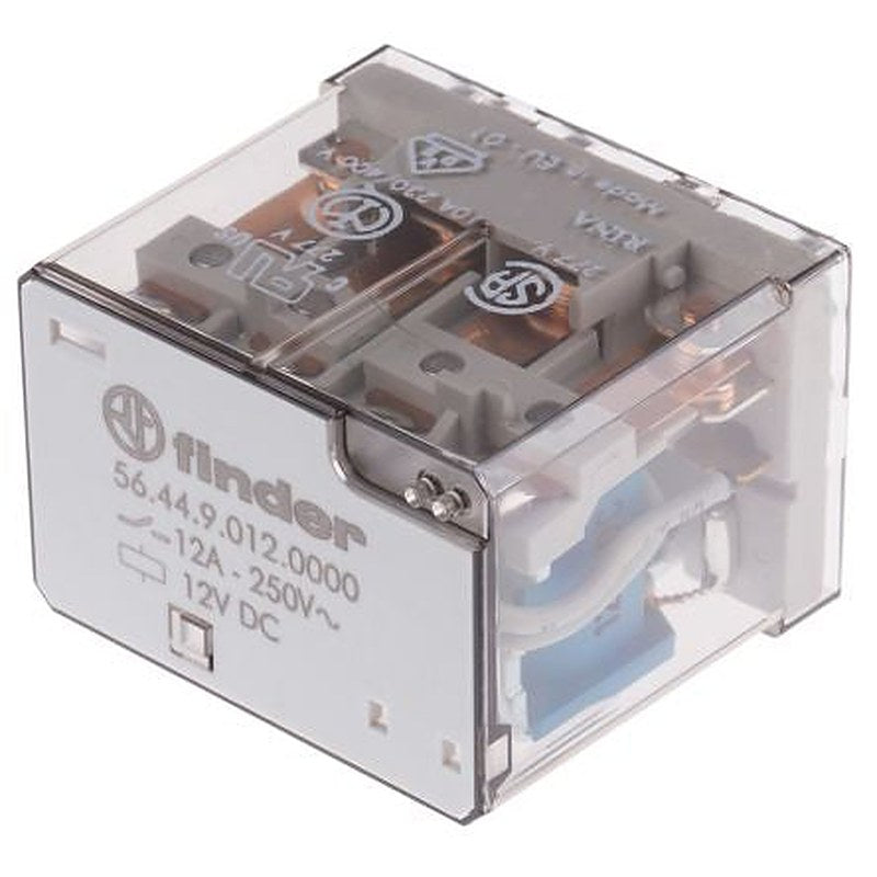 Finder PCB Power Relay, 12V dc Coil, 12A Switching Current, 4PDT