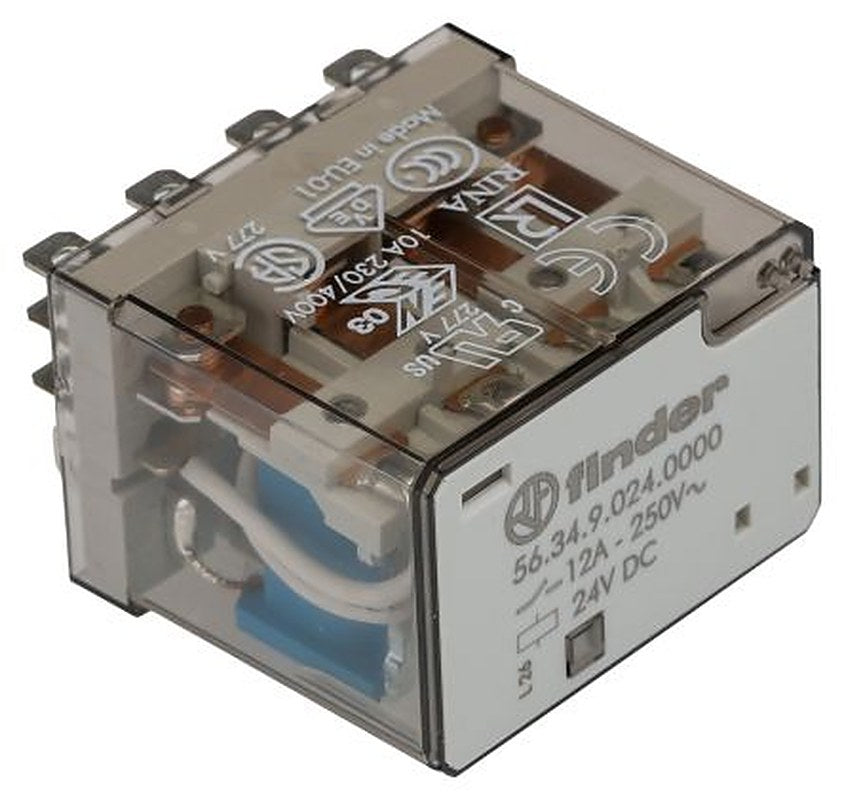 Finder Power Relay Module, 24V dc Coil, 12A Switching Current, 4 CO