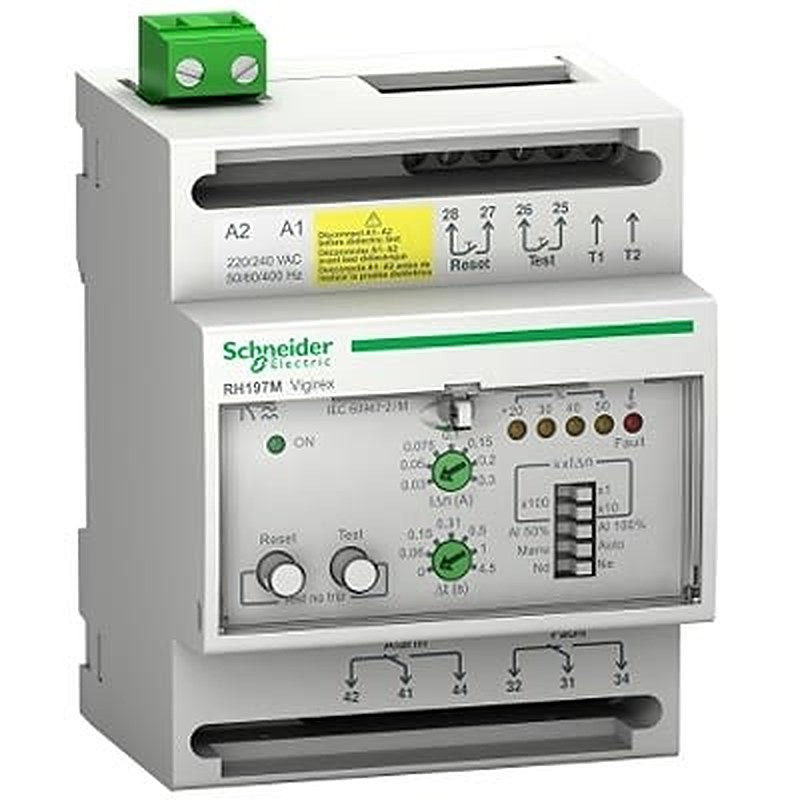 Schneider Electric Monitoring Relay, SPST, DIN Rail, 0.03A to 30A, 380V ac, 415 V ac