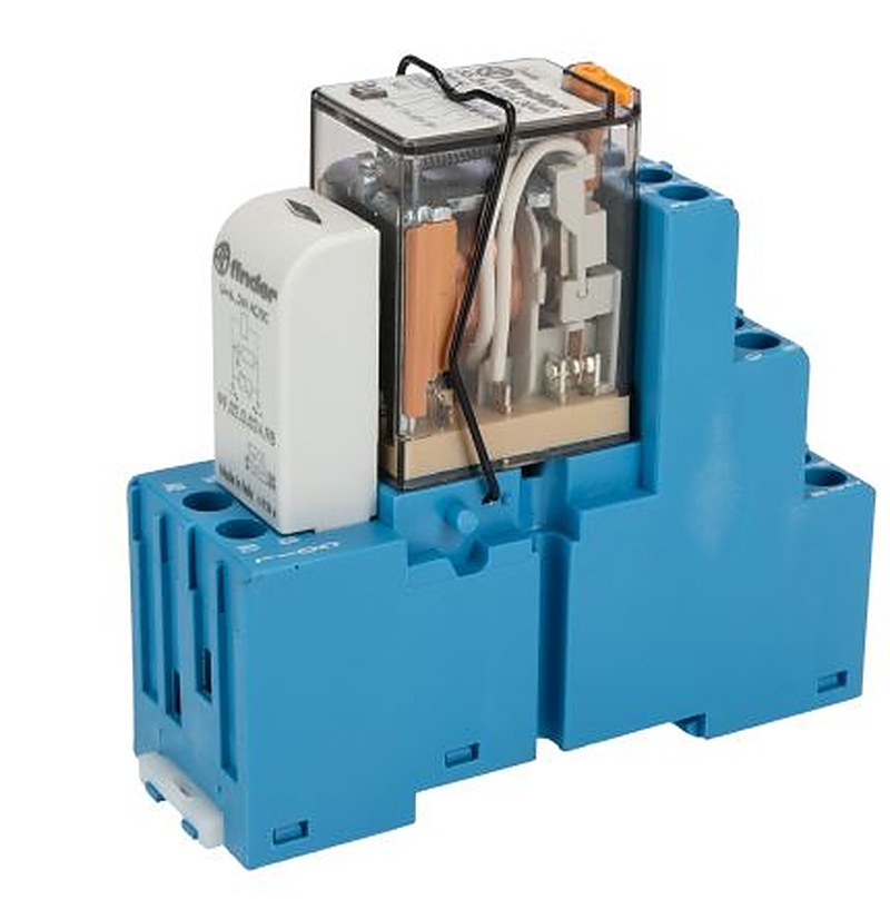 Finder 58 Series Interface Relay, DIN Rail, 24V ac Coil, 4PDT, 53mA