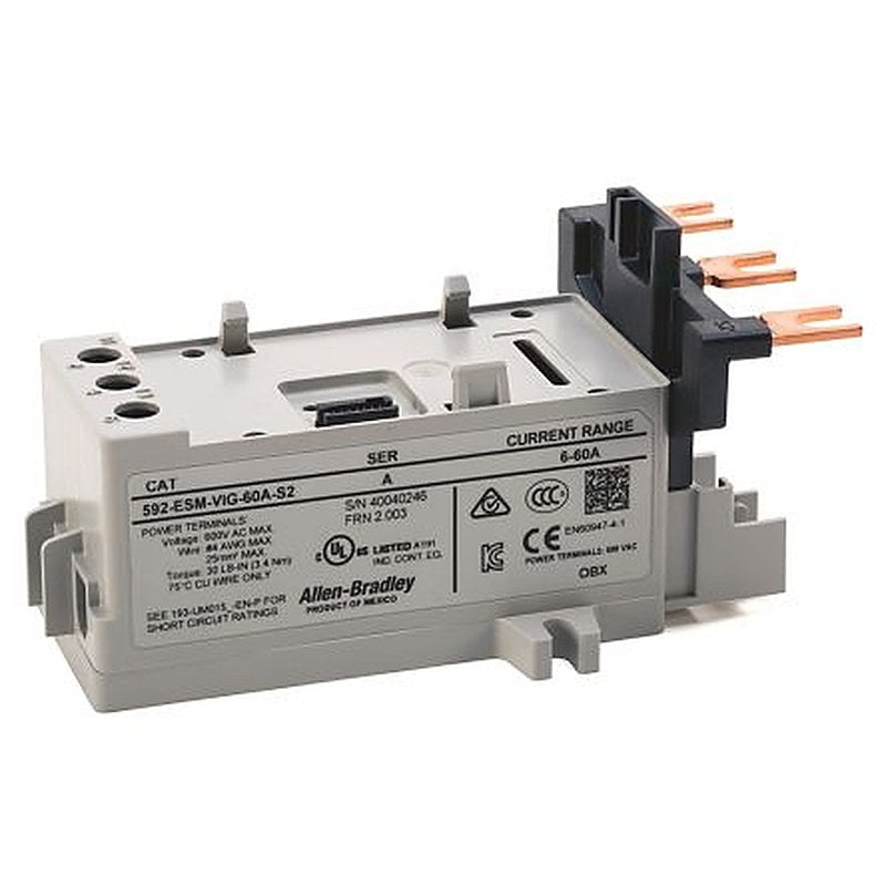 Allen Bradley, 592 ESM Overload Relay, 60A Contact Rating