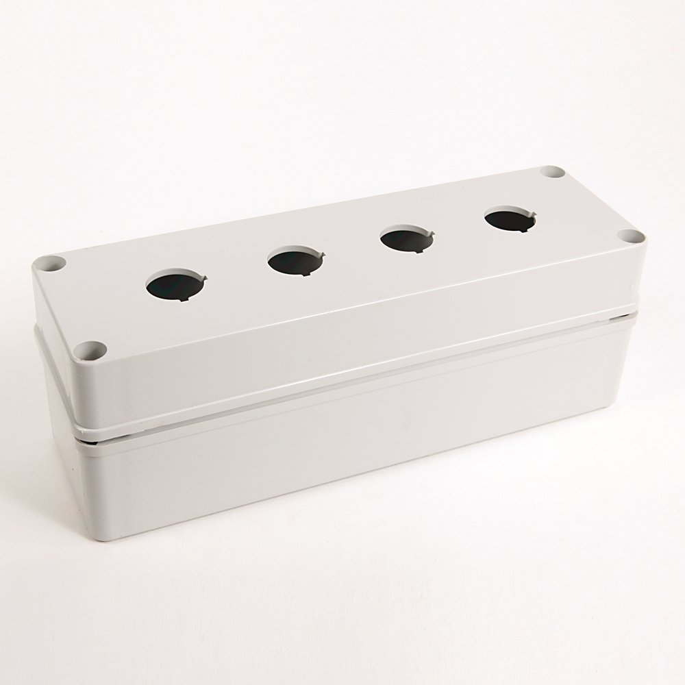 598 (22.5 mm) Definite-Purpose Enclosure, 250 mm x 80 mm x 85 mm (9.84 in. x 3.15 in. x 3.35 in.) , Gray