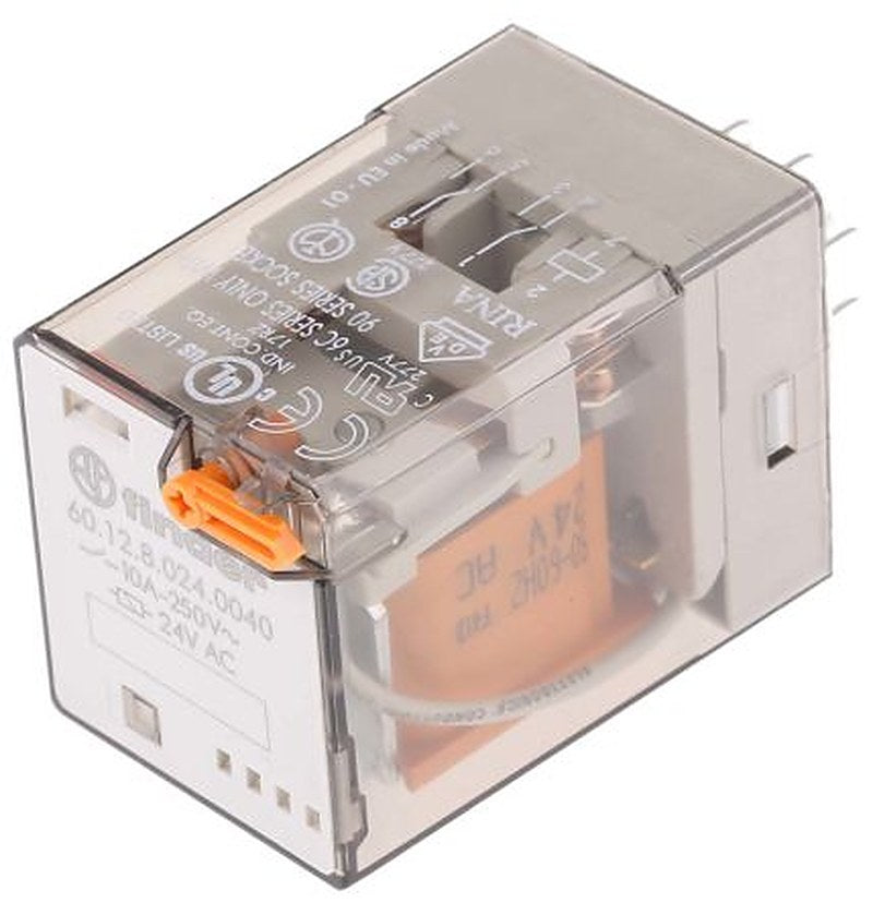Finder Power Relay, 24V ac Coil, 10A Switching Current, DPDT
