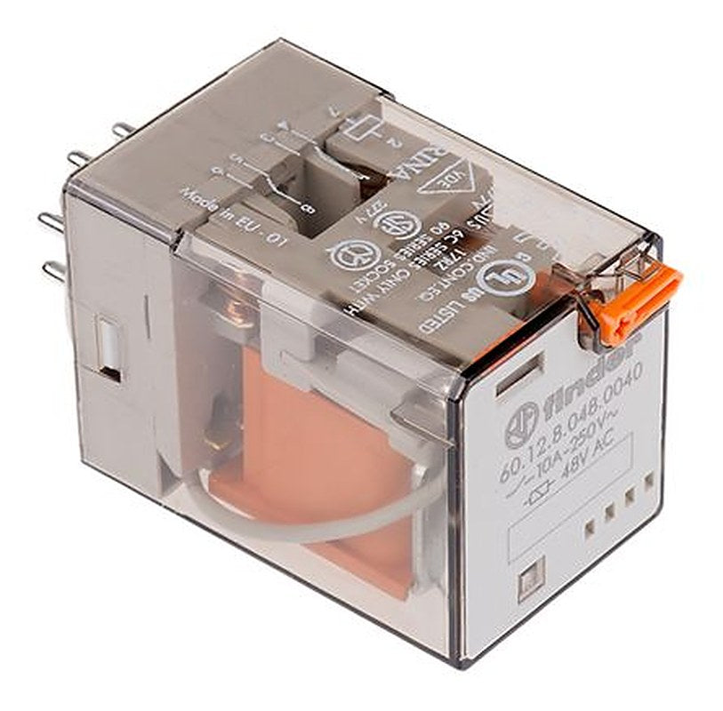 Finder Power Relay, 48V ac Coil, 10A Switching Current, DPDT