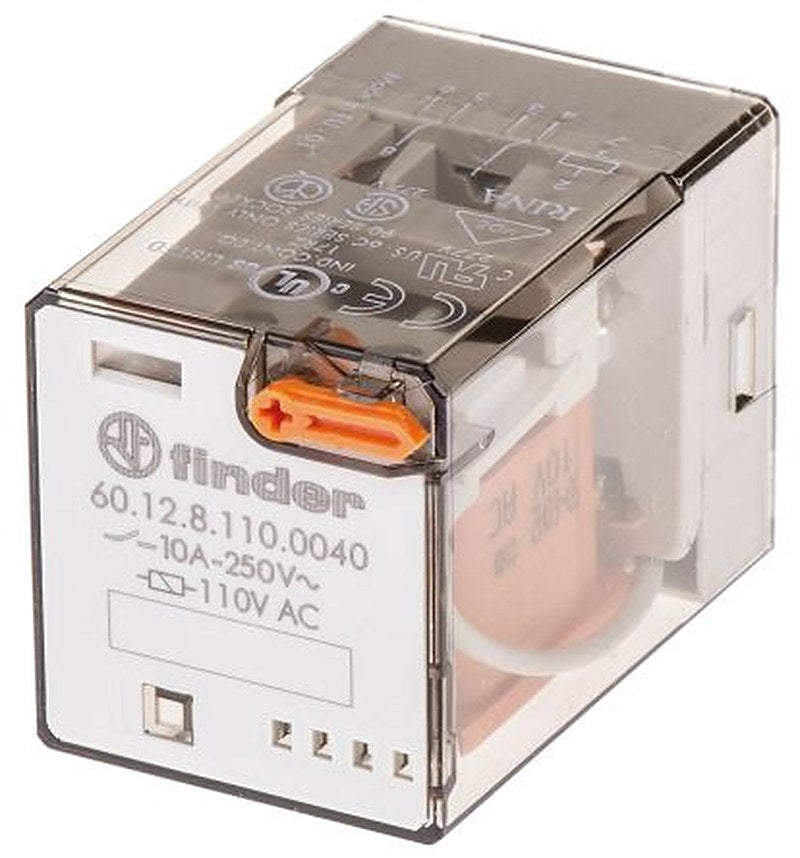 Finder Power Relay, 110V ac Coil, 10A Switching Current, DPDT